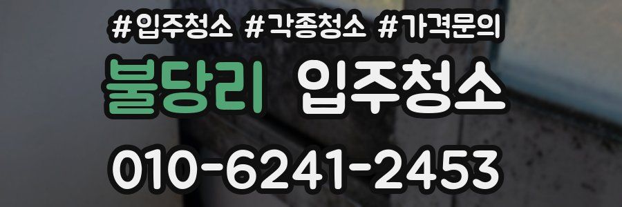 불당리 이사청소