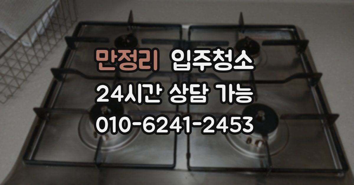 만정리 입주청소