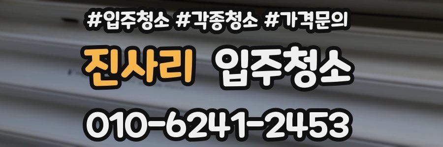 진사리 이사청소