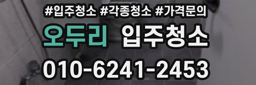 오두리 이사청소