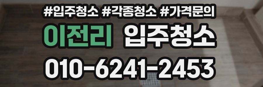 이전리 이사청소