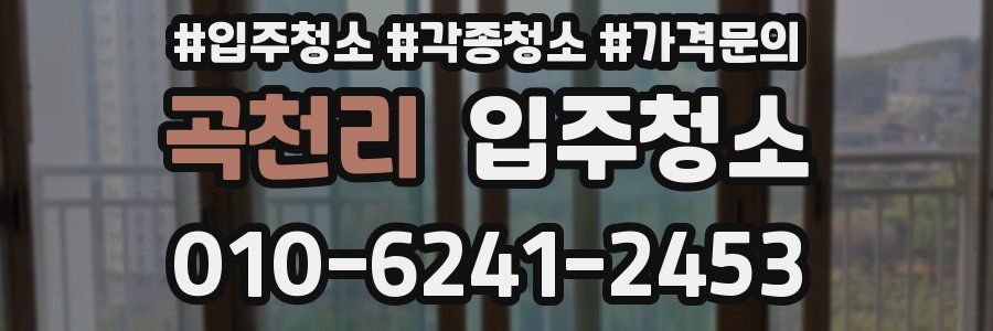 곡천리 이사청소