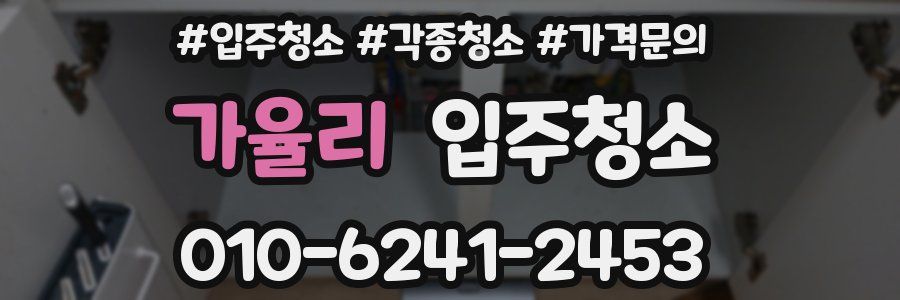 가율리 이사청소