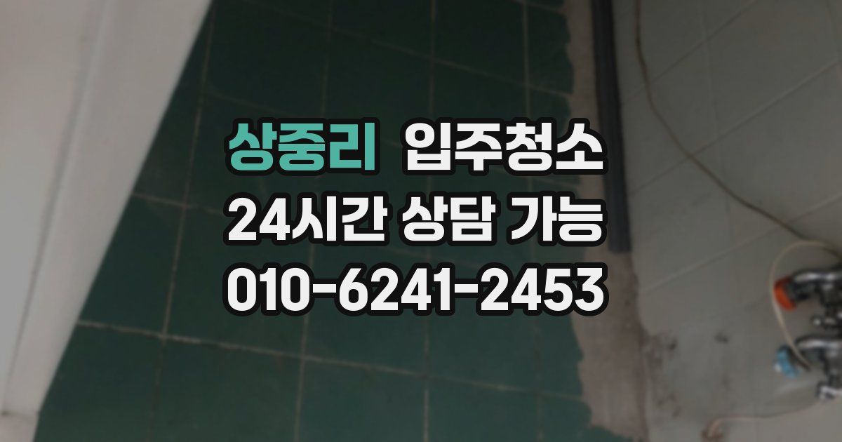 상중리 입주청소