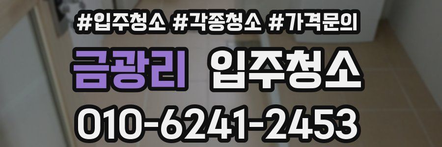 금광리 이사청소