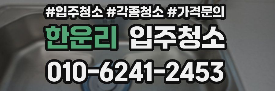 한운리 이사청소