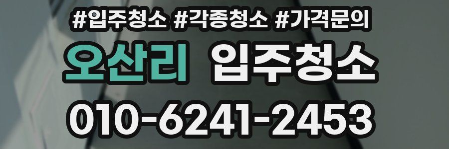 오산리 이사청소