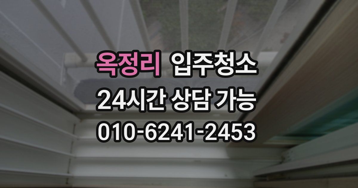 옥정리 입주청소