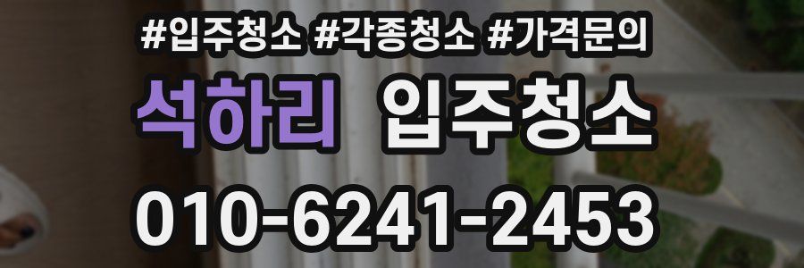 석하리 이사청소