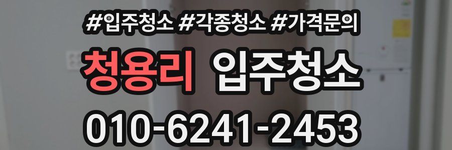 청용리 이사청소