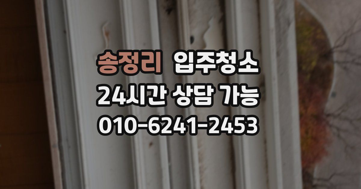 송정리 입주청소