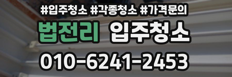 법전리 이사청소