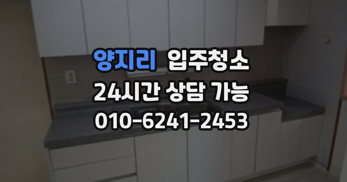 양지리 입주청소