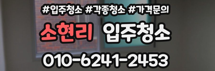 소현리 이사청소