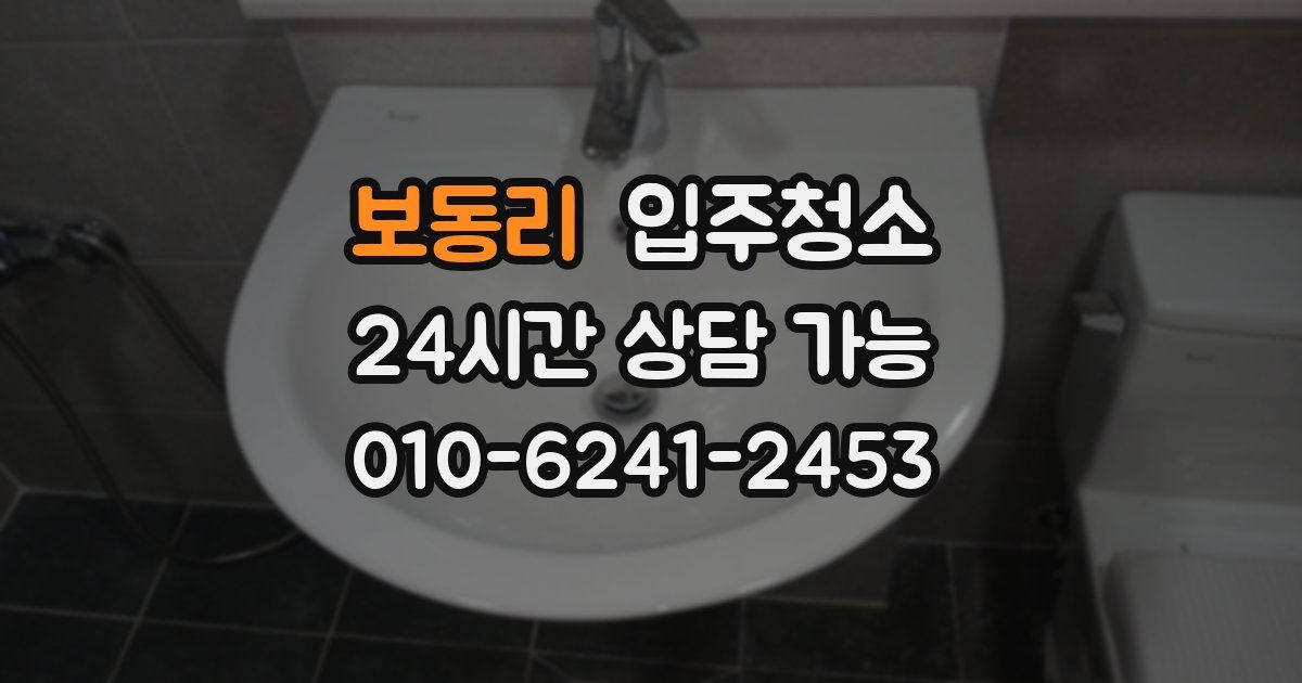 보동리 입주청소