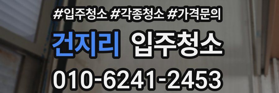 건지리 이사청소