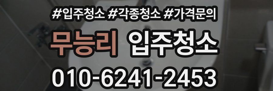 무능리 이사청소