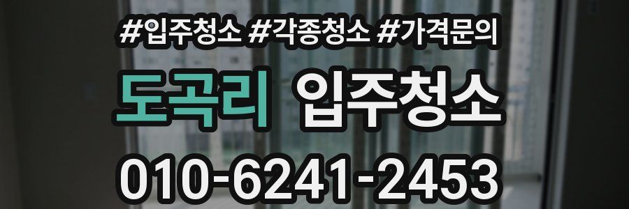 도곡리 이사청소