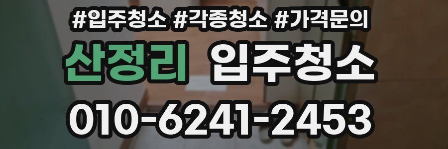 산정리 이사청소