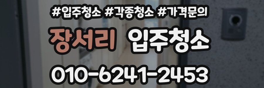 장서리 이사청소