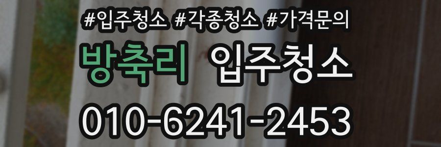 방축리 이사청소