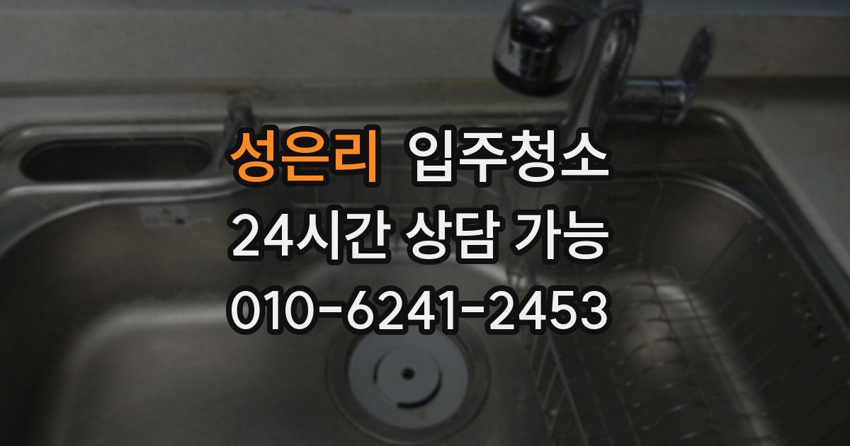 성은리 입주청소