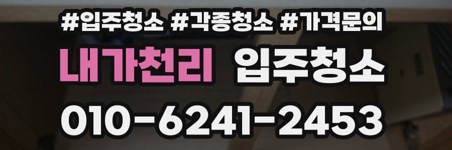 내가천리 이사청소