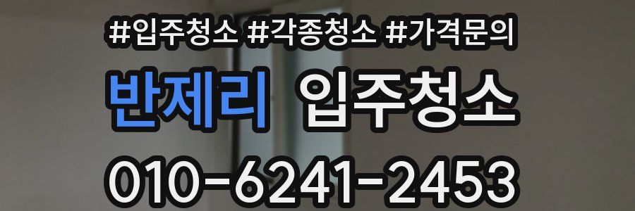 반제리 이사청소