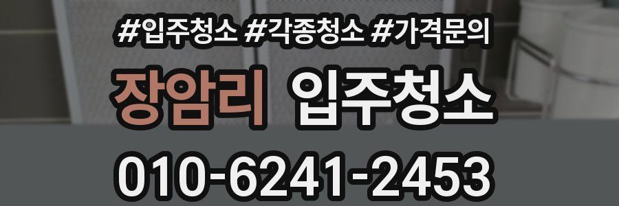 장암리 이사청소