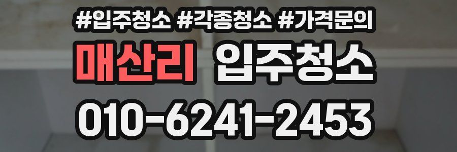 매산리 이사청소