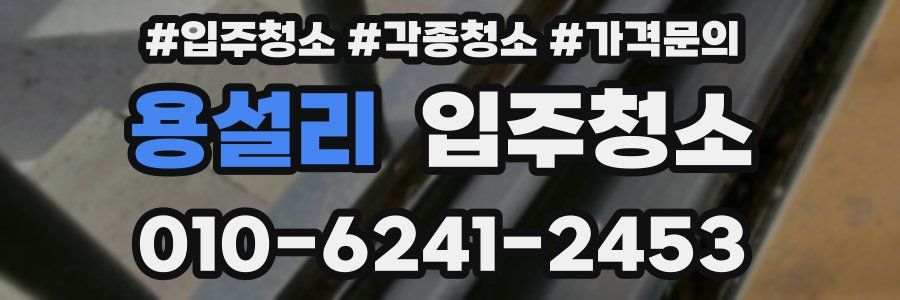 용설리 이사청소