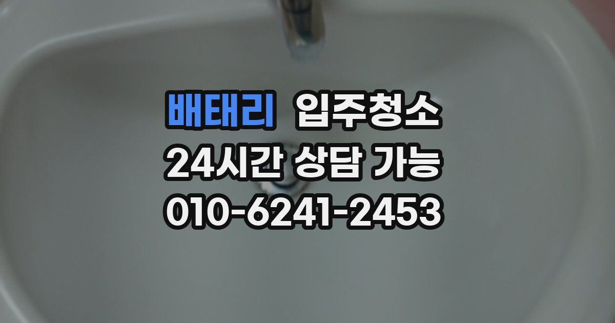 배태리 입주청소