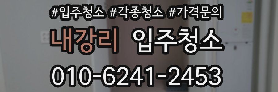 내강리 이사청소