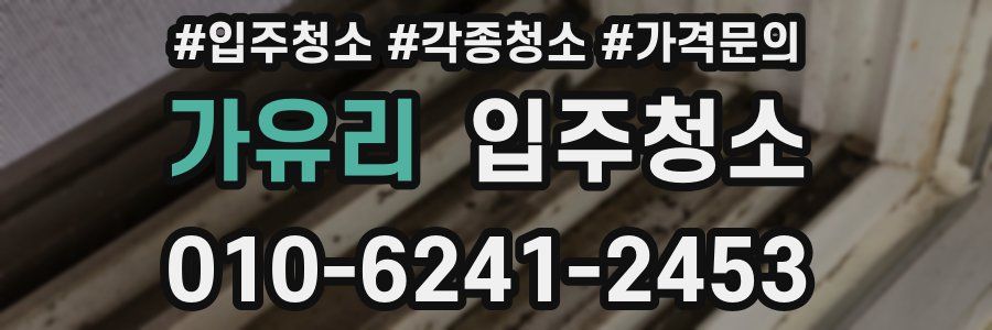 가유리 이사청소