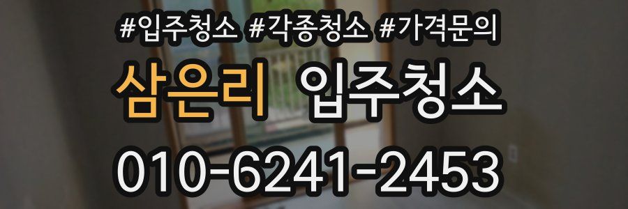 삼은리 이사청소