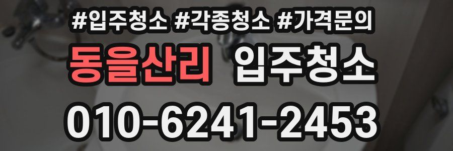 동을산리 이사청소