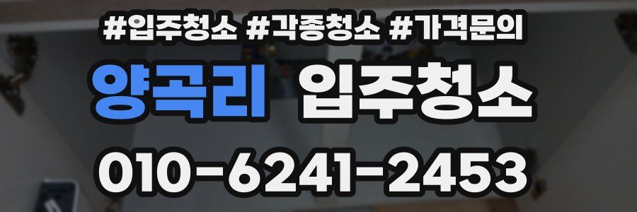 양곡리 이사청소