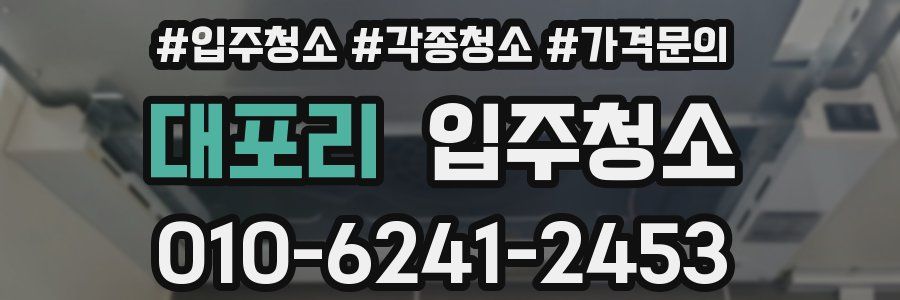 대포리 이사청소