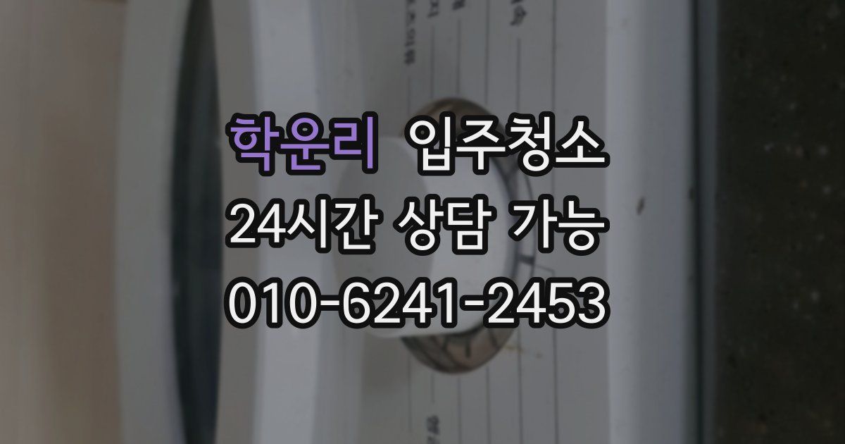 학운리 입주청소