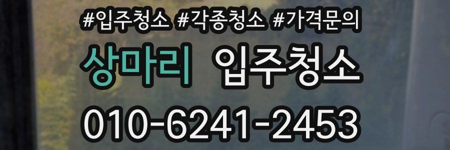 상마리 이사청소