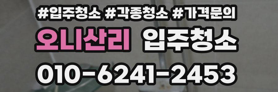 오니산리 이사청소