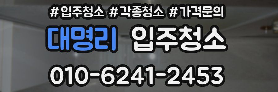 대명리 이사청소