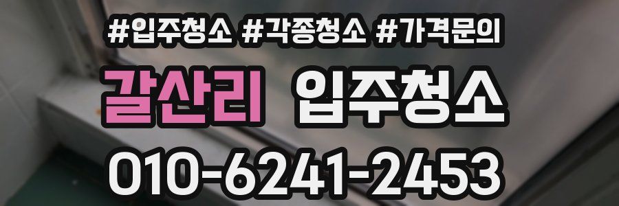 갈산리 이사청소