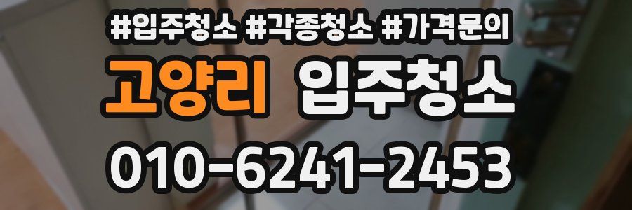 고양리 이사청소