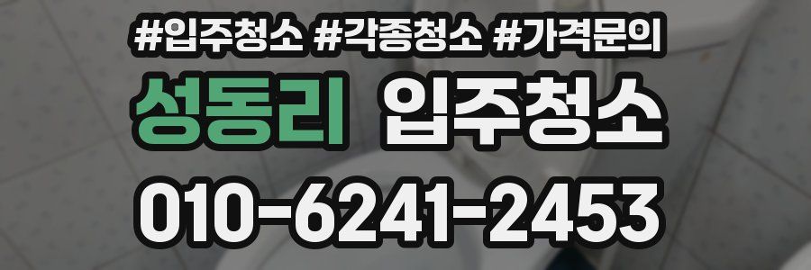 성동리 이사청소