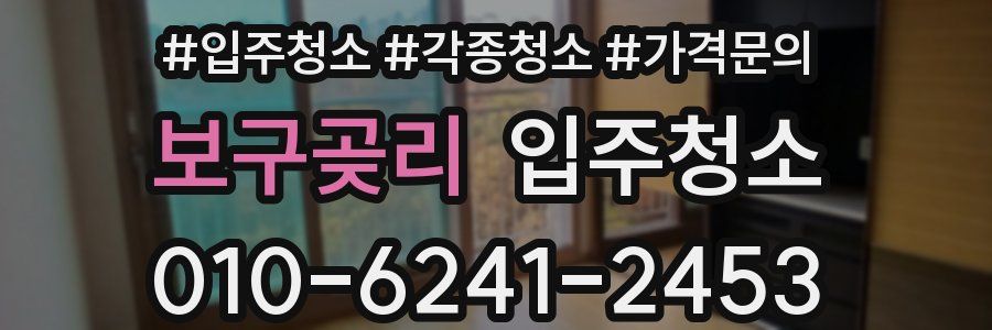 보구곶리 이사청소