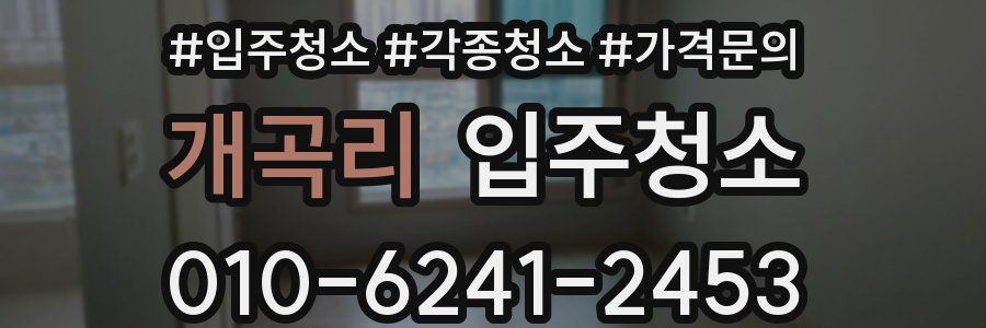 개곡리 이사청소