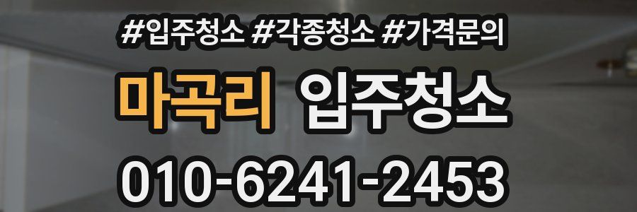 마곡리 이사청소
