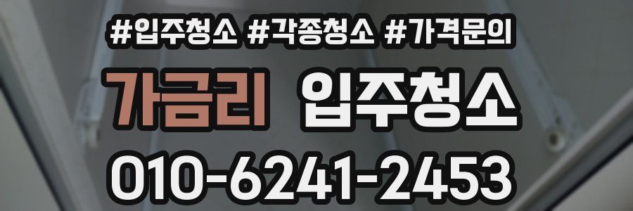 가금리 이사청소
