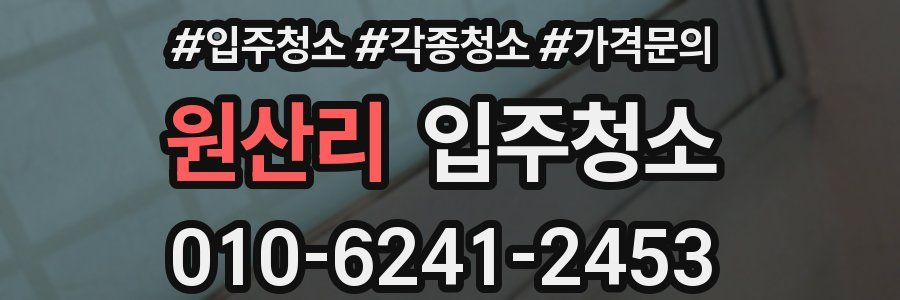 원산리 이사청소